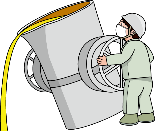 製造業04-鋳造 イラスト