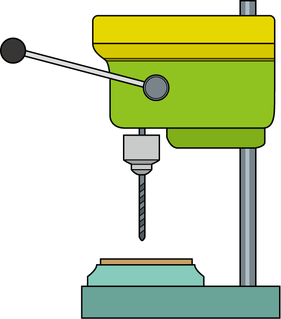 製造業08-旋盤 イラスト