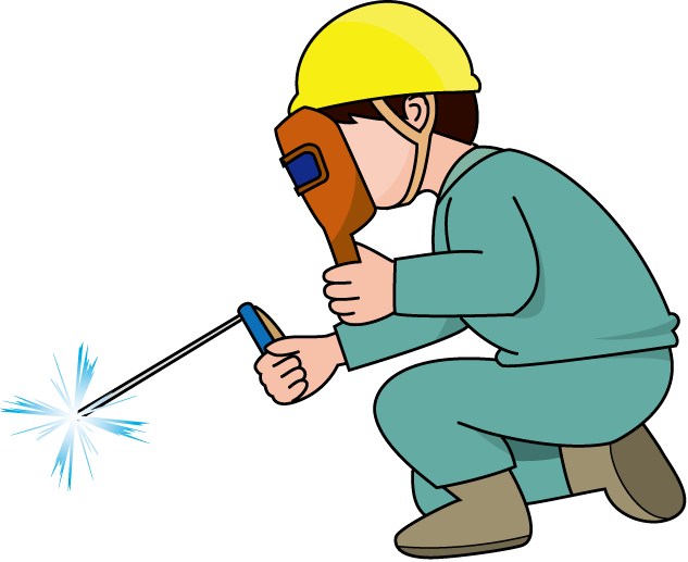 製造業09-溶接 イラスト