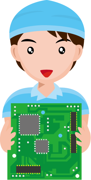 製造業23-基板 イラスト