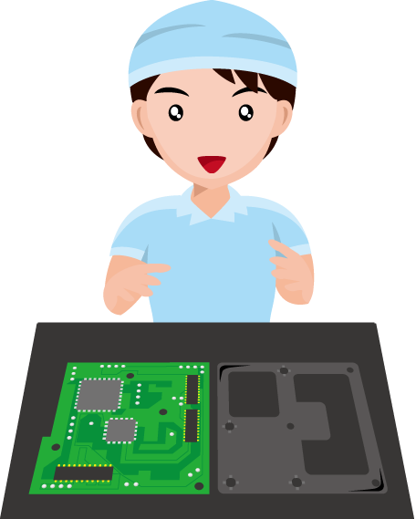 製造業24-電子機器 イラスト