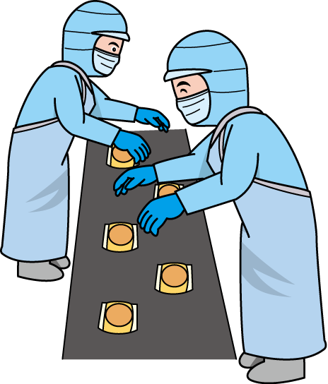 製造業30-食品工場 イラスト