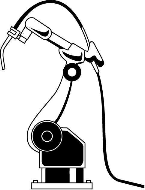 製造業10-溶接ロボット イラスト