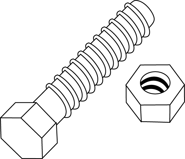 製造業15-ボルトナットイラスト