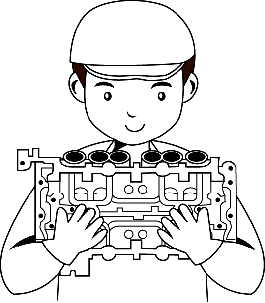 製造業20-ダイカストイラスト