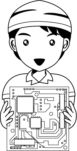 製造業23-基板 イラスト