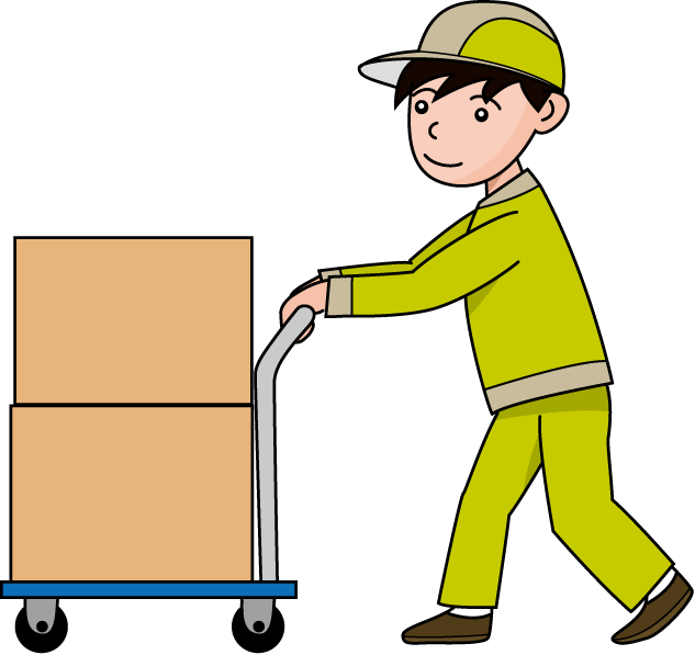 運送業01-台車 イラスト
