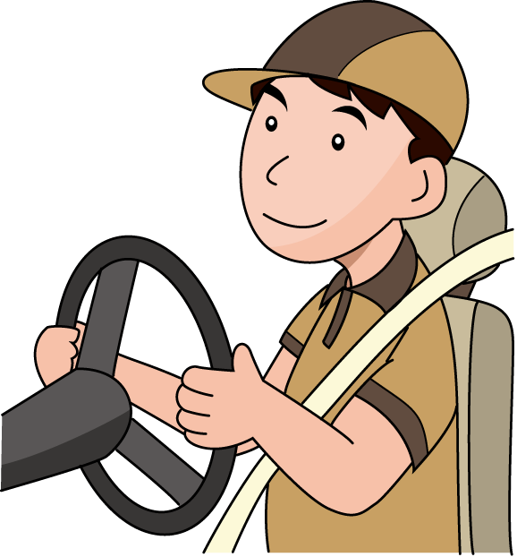 運送業10-ドライバー イラスト