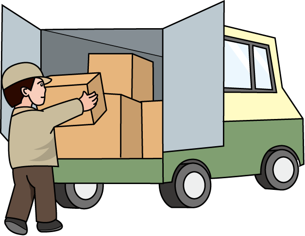 運送業12-荷降ろし イラスト