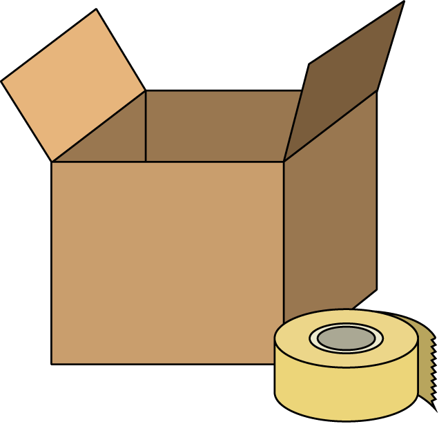 運送業17-段ボール イラスト