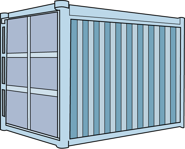 運送業20-コンテナ イラスト