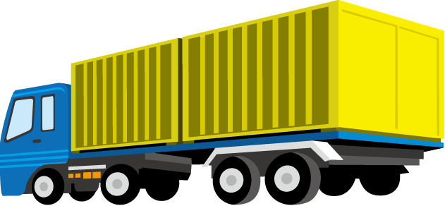 運送業23-トレーラーイラスト