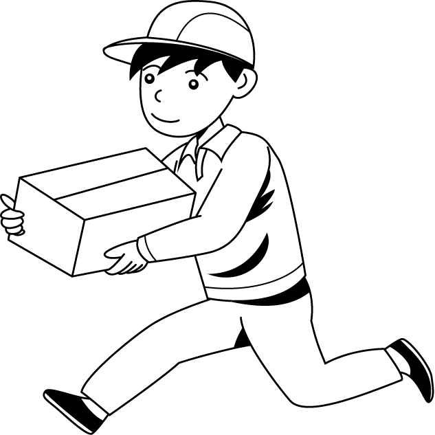 運送業03-宅配便 イラスト