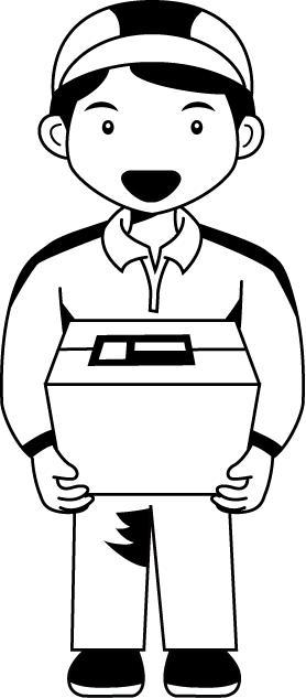 運送業05-宅配便 イラスト