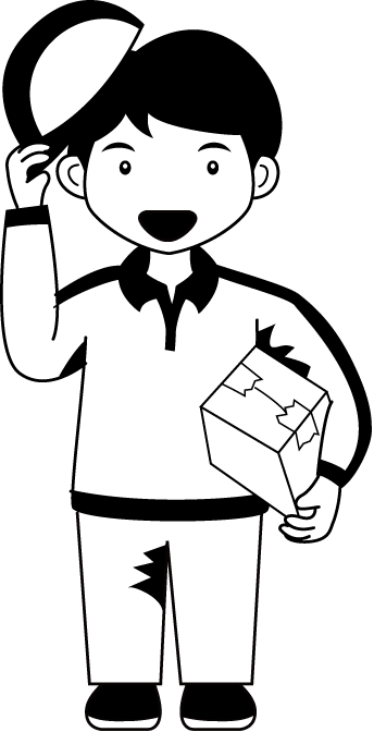 運送業06-宅配便 イラスト
