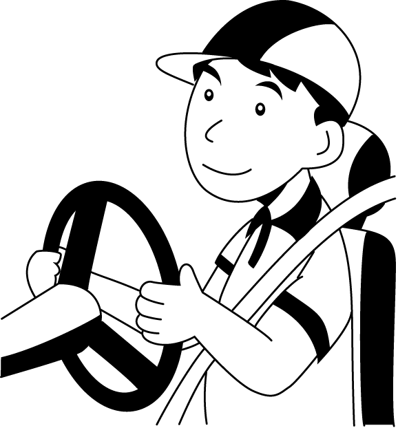 運送業10-ドライバー イラスト