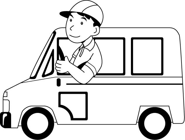 運送業11-ドライバー イラスト
