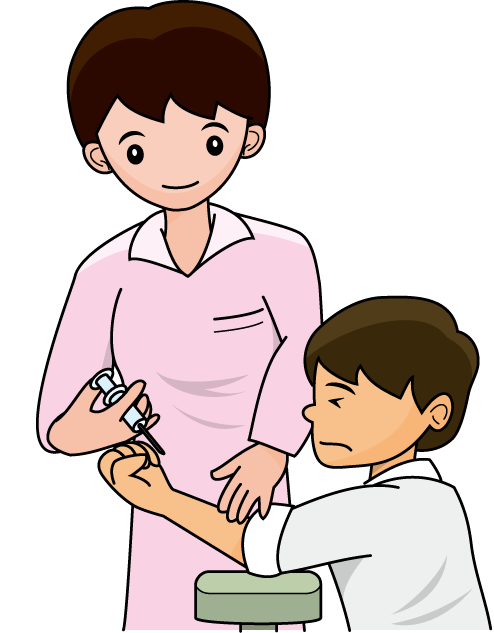 医療22-注射 イラスト