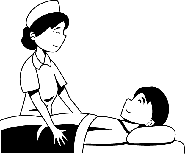 医療23-ベッド イラスト