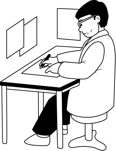 医療28-カルテイラスト