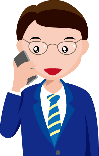 オフィス04-電話 イラスト