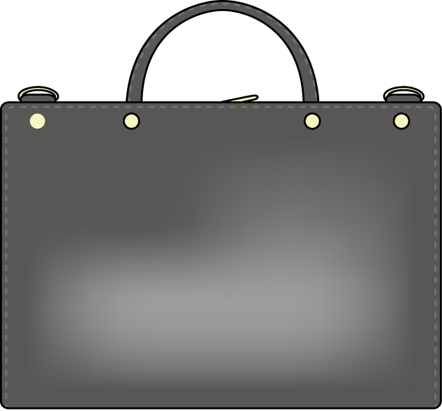 オフィス11-ビジネスバッグイラスト