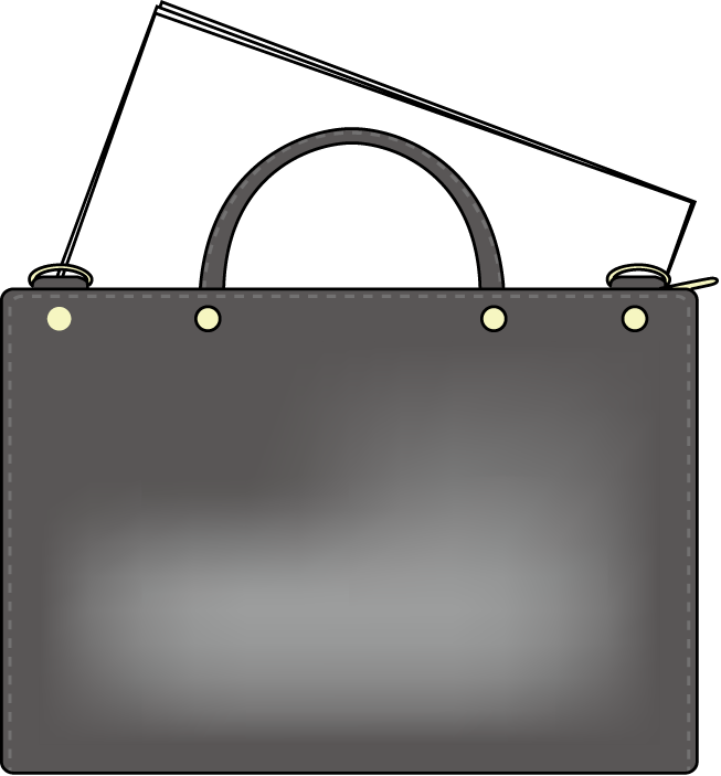 オフィス12-ビジネスバッグイラスト
