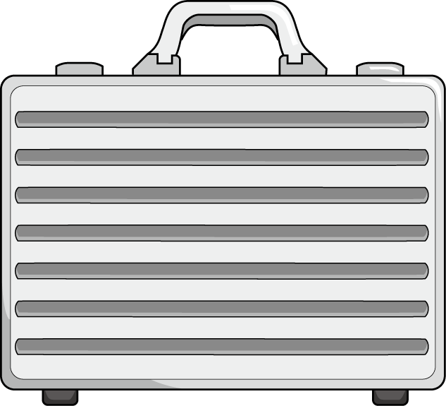 オフィス13-アタッシュケースイラスト