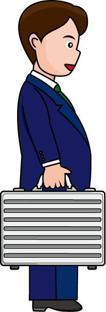 オフィス14-アタッシュケースイラスト