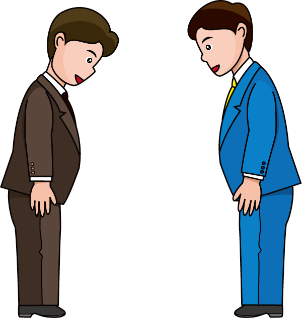 オフィス15-挨拶 イラスト