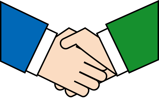 オフィス18-握手 イラスト