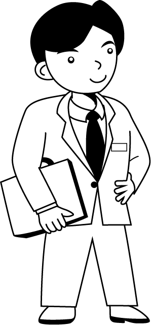 オフィス01-ビジネスマン イラスト