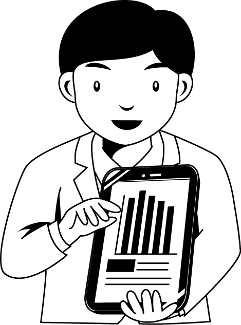 オフィス09-タブレット イラスト