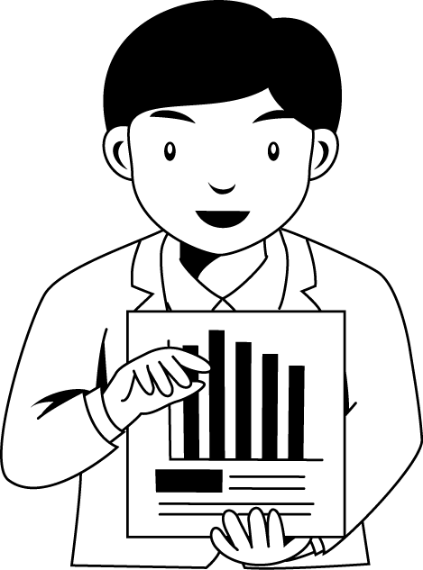 オフィス10-資料提示 イラスト