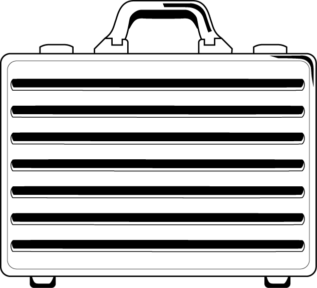 オフィス13-アタッシュケースイラスト