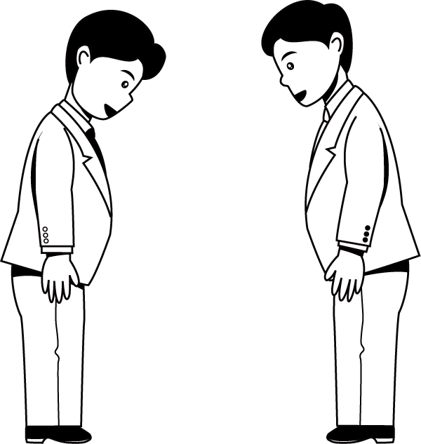 オフィス15-挨拶 イラスト