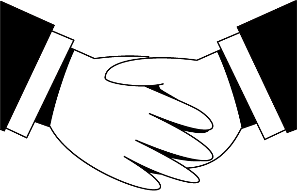 オフィス17-握手 イラスト