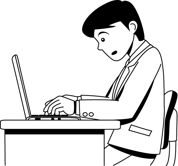 オフィス27-パソコンイラスト