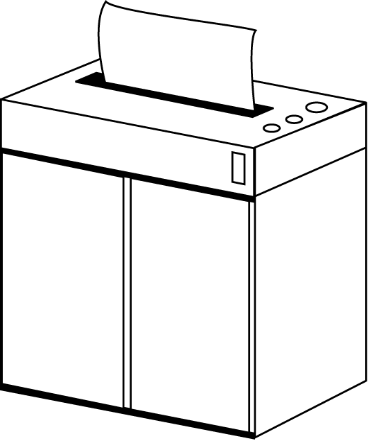 オフィス29-シュレッダーイラスト