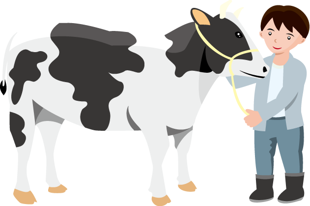畜産05-乳牛イラスト