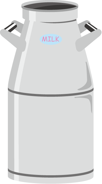 畜産08-牛乳缶 イラスト