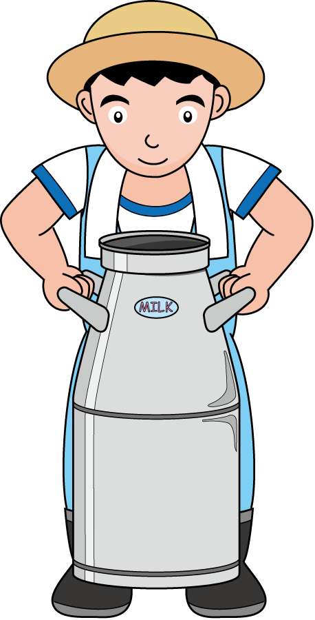 畜産09-牛乳缶 イラスト