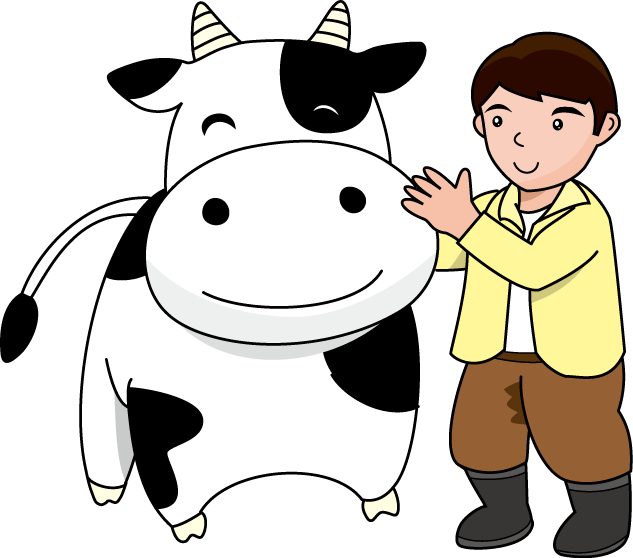 畜産11-乳牛 イラスト