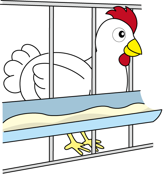 畜産16-鶏舎 イラスト