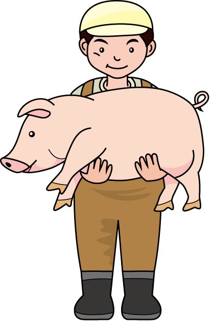 畜産20-ブタ イラスト