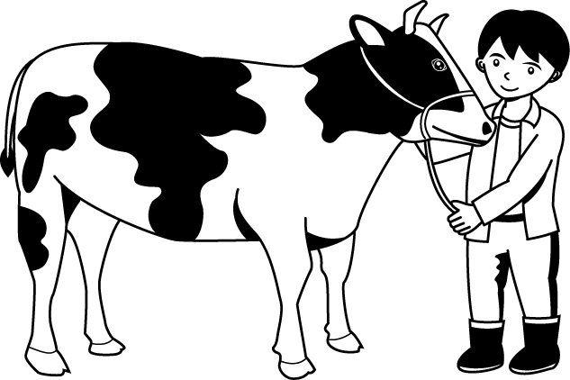 畜産05-乳牛イラスト