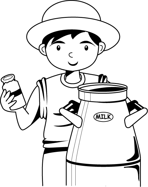 畜産10-牛乳缶 イラスト