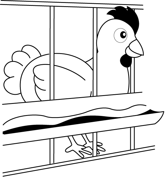 畜産16-鶏舎 イラスト