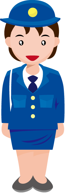 警察05-婦人警官イラスト