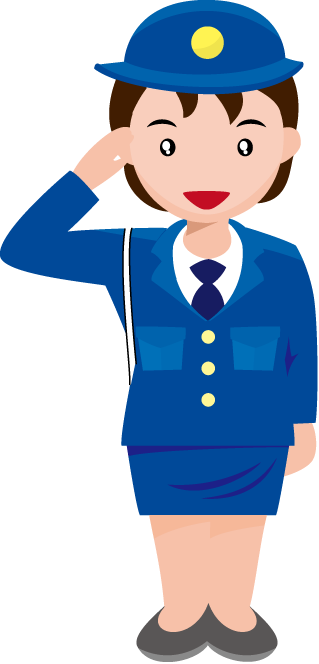警察06-婦人警官イラスト